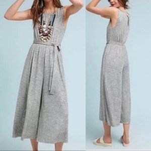 Anthropologie Meadow Rue Alchemist Jumpsuit Silver/Black SM